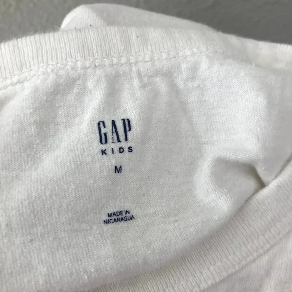 Gap NASA Astronaut Graphic Long Sleeve Tee - Off White - Medium 8